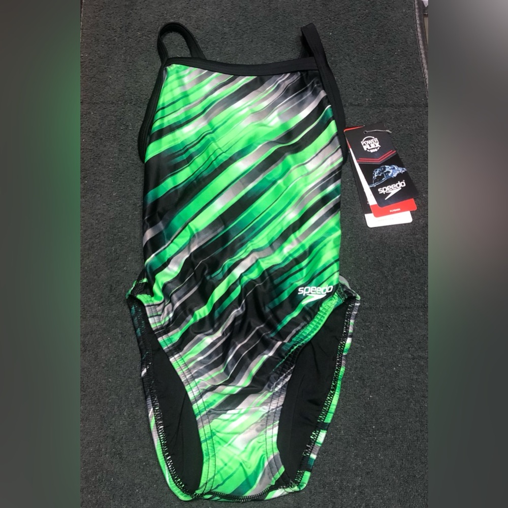 Speedo PowerFlex Eco Flyback Swimsuit Competitive Fit Women’s Size 22 - XXS